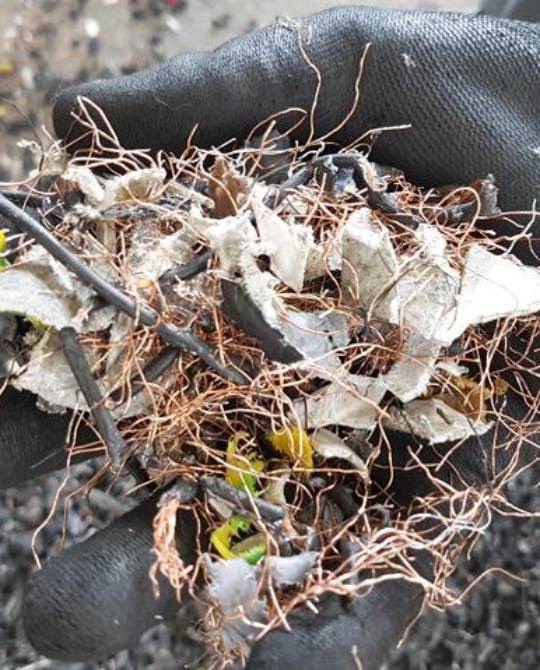 Recyclage de câbles et de moteurs électriques