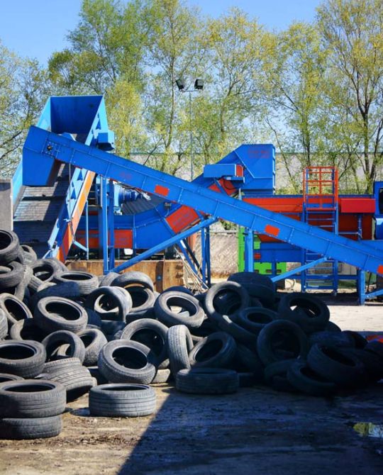 INSTALLATION DE RECYCLAGE DE PNEUS