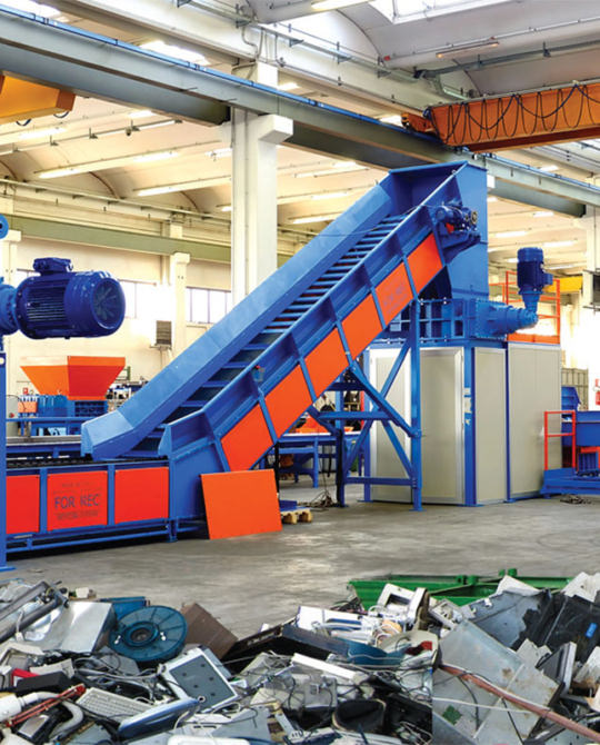 Installation de recyclage des DEEE